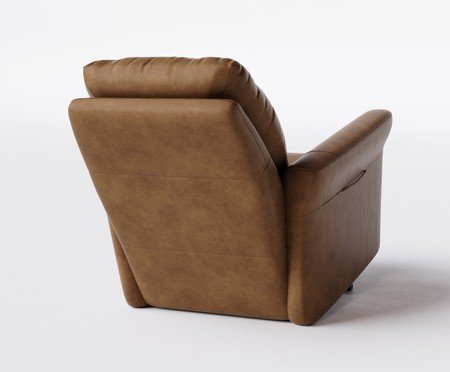 Poltrona Blend com Lift Couro Nozes | Westwing
