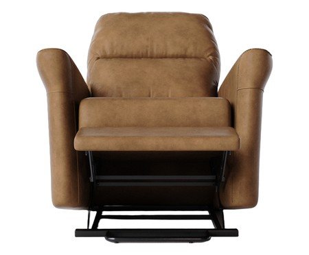 Poltrona Blend com Lift Couro Nozes | Westwing