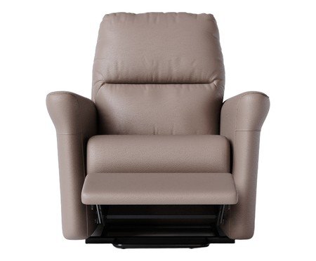 Poltrona Blend com Lift Couro Marrom | Westwing