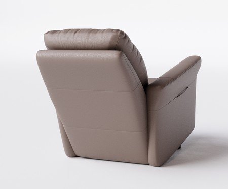 Poltrona Blend com Lift Couro Marrom | Westwing