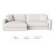 Sofá Beneton Tecido Off White, Off White | WestwingNow
