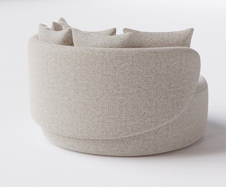 Chaise Luna com Puff Bege | Westwing