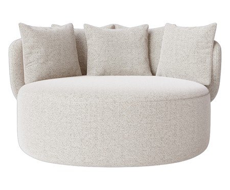Chaise Luna com Puff Bege | Westwing