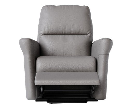 Poltrona Blend com Lift Couro Cinza, grey | WestwingNow
