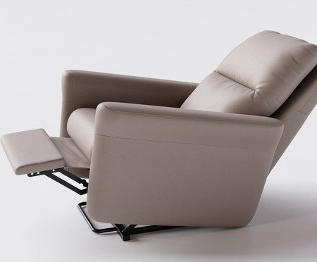 Poltrona Blend com Lift Couro Bege | Westwing