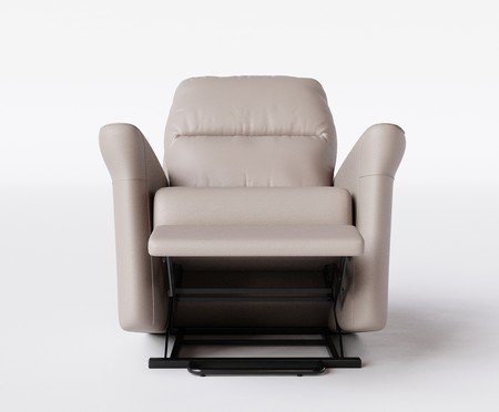 Poltrona Blend com Lift Couro Bege | Westwing