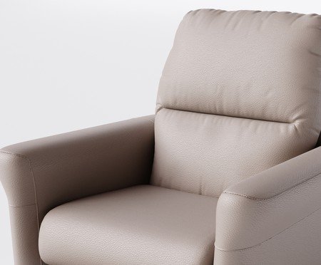 Poltrona Blend com Lift Couro Bege | Westwing
