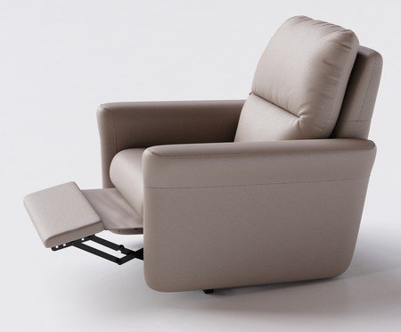 Poltrona Blend com Lift Couro Bege | Westwing