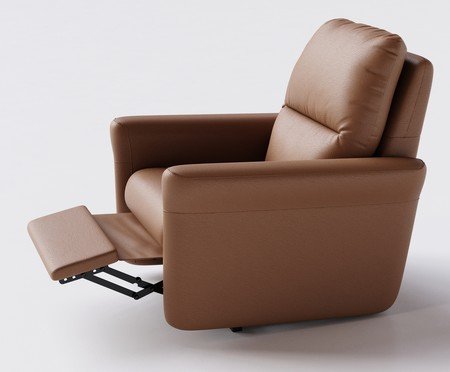 Poltrona Blend sem Lift Couro Brown | Westwing