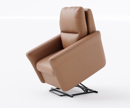 Poltrona Blend sem Lift Couro Brown | Westwing