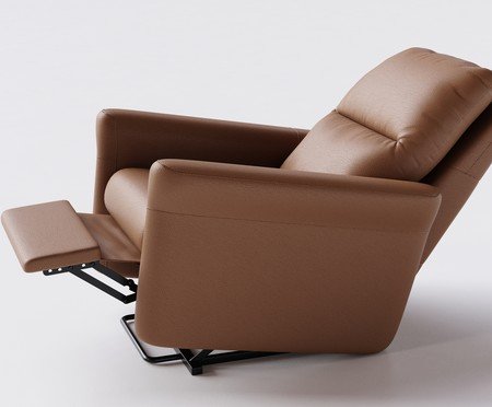 Poltrona Blend sem Lift Couro Brown | Westwing