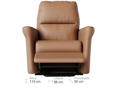 Poltrona Blend sem Lift Couro Brown | Westwing