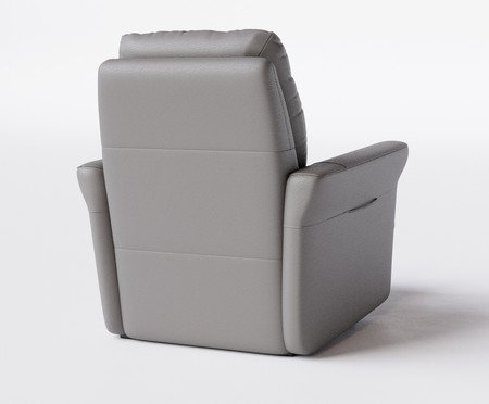 Poltrona Blend sem Lift Couro Cinza | Westwing
