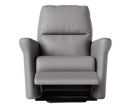 Poltrona Blend sem Lift Couro Cinza | Westwing