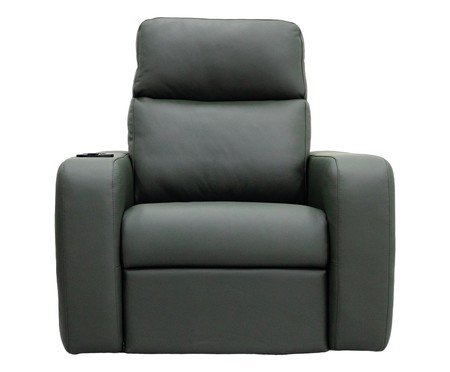Poltrona Essenza com Lift Couro Cinza | Westwing