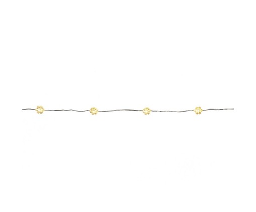 Cordão de Led Amarelo Floco de Neve - 190cm, Transparente | WestwingNow