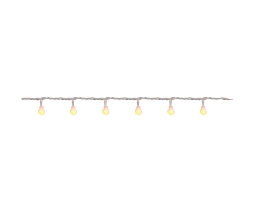 Cordão de Led Amarelo Luiz 220V - 600cm, Transparente | WestwingNow