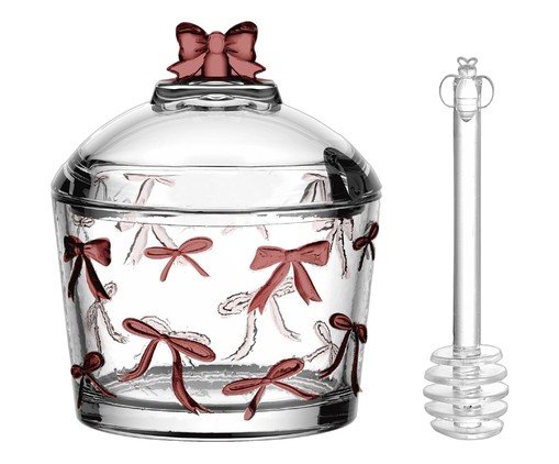 Meleira com Pegador em Cristal Ecológico Belle Rosé Vintage, transparent | WestwingNow