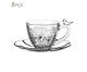 Jogo de Xícaras para Café em Cristal Ecológico Canary, transparent | WestwingNow