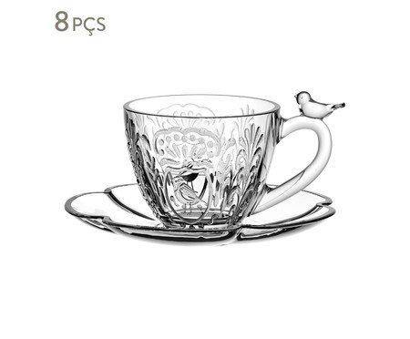 Jogo de Xícaras para Café em Cristal Ecológico Canary | Westwing
