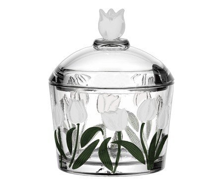 Meleira com Pegador em Cristal Ecológico Tulipa Verde | Westwing