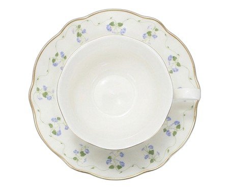 Xícara para Café com Borda Dourada em New Bone China Royal Romantic | Westwing