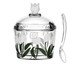 Açucareiro com Colher em Cristal Ecológico Tulipa Verde, transparent | WestwingNow
