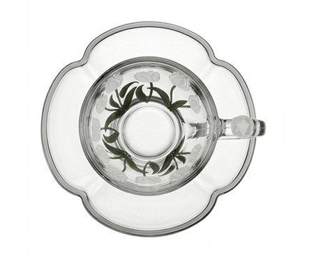 Jogo de Xícaras para Café em Cristal Ecológico Tulipa Verde | Westwing