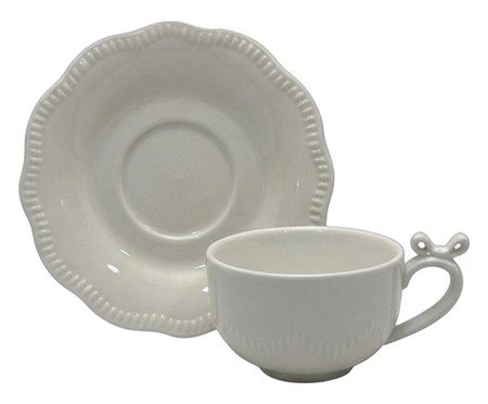 Jogo de Xícaras para Café em New Bone China Lacet | Westwing