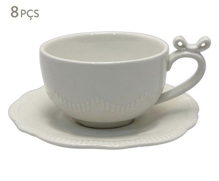 Jogo de Xícaras para Café em New Bone China Lacet | Westwing