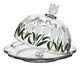 Queijeira em Cristal Ecológico Tulipa Verde, transparent | WestwingNow