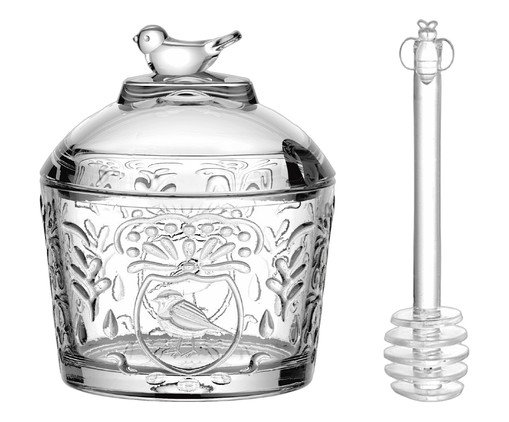 Meleira com Pegador em Cristal Ecológico Canary, transparent | WestwingNow
