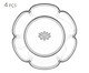 Jogo de Pratos para Sobremesa em Cristal Ecológico Canary, transparent | WestwingNow