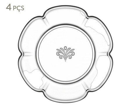 Jogo de Pratos para Sobremesa em Cristal Ecológico Canary | Westwing
