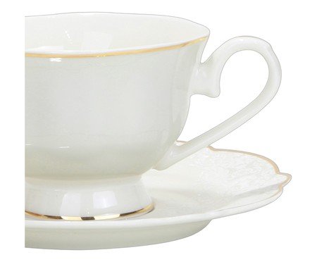Xícara para Café com Borda Dourada em New Bone China Royal Classic | Westwing