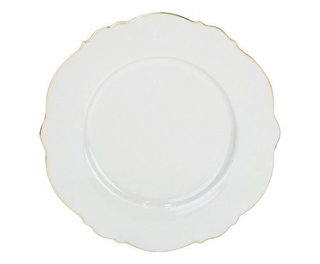 Prato para Sobremesa em New Bone China Royal Classic | Westwing
