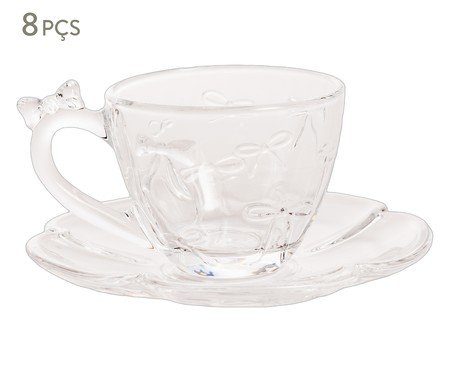 Jogo de Xícaras para Café em Cristal Ecológico Belle | Westwing