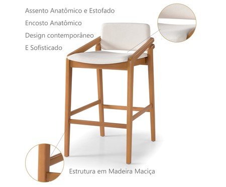 Banco em madeira maciça Gau | Westwing