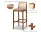 Banco em madeira maciça Noah, wood pattern | WestwingNow
