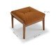 Puff em madeira maciça Kila, wood pattern | WestwingNow