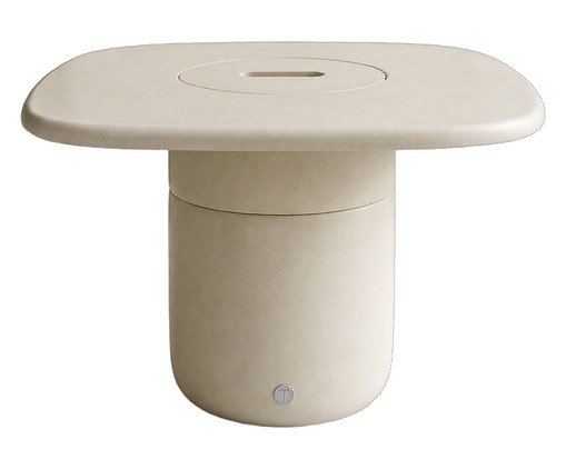Mesa de Centro Alta com Lareira Rocha, white | WestwingNow