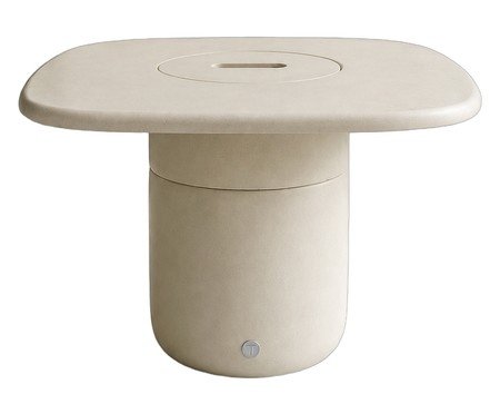 Mesa de Centro Alta com Lareira Rocha | Westwing