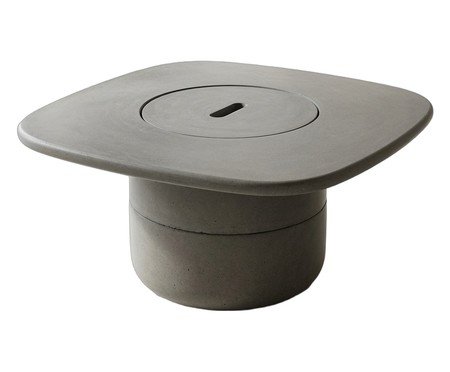 Mesa de Centro Lareira e Champanheira Órion Cinza | Westwing