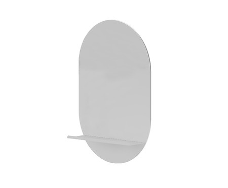 Espelho de Parede com Prateleira Sheree Branco - 40x60cm | WestwingNow