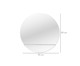 Espelho de Parede com Prateleira Michele Branco - 50cm, Branco | WestwingNow