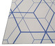 Tapete Passadeira Emborrachada Geométrico Elena - Branco e Azul, Cinza, Azul | WestwingNow
