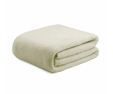 Cobertor Soft Raschel Pérola 340 g/m² - Branco