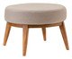 Pufe de Madeira Valentina - Bege, Bege | WestwingNow