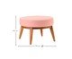 Pufe de Madeira Valentina - Rosa, Rosa | WestwingNow