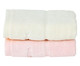 Jogo de Toalhas para Lavabo Duo Bord - Off White e Rosê, Off White e Rosê | WestwingNow